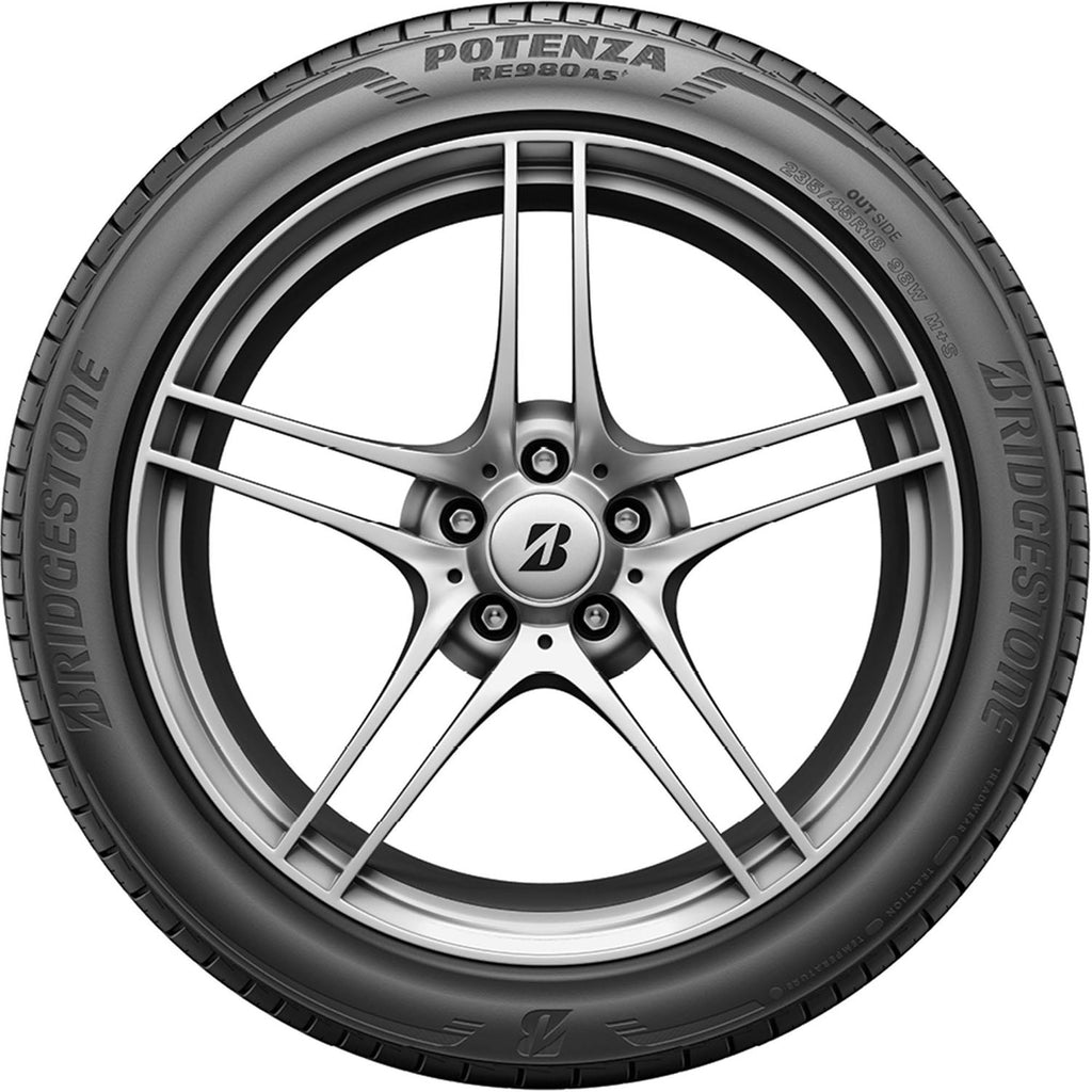 Bridgestone Potenza RE980AS+ Performance 215/55R17 94W Passenger Tire Bridgestone