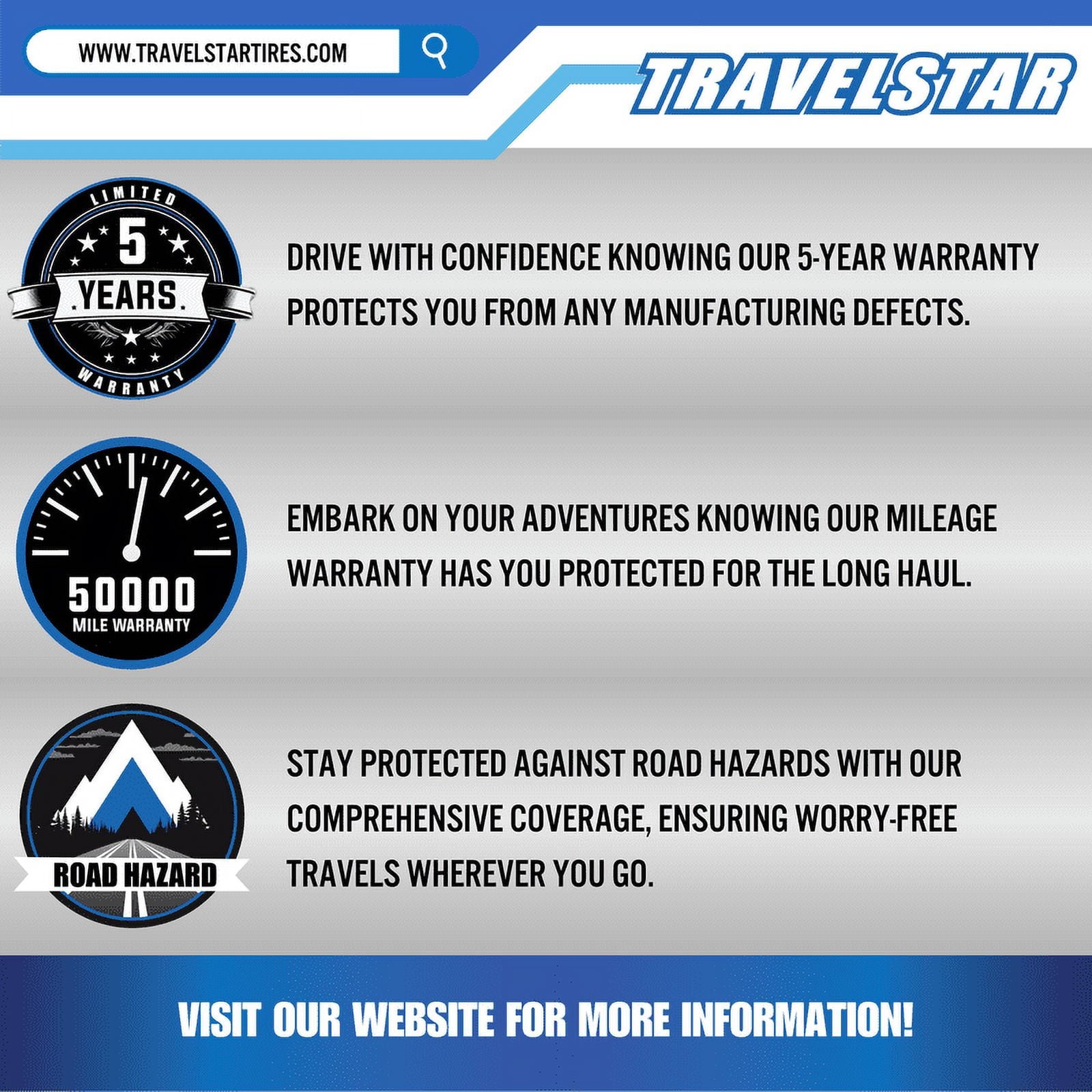 Travelstar Ecopath HT LT225/75R16 LT225/75/16 10 Ply Load Range E 115/112S Highway Light Truck Tire (No Wheels) Travelstar