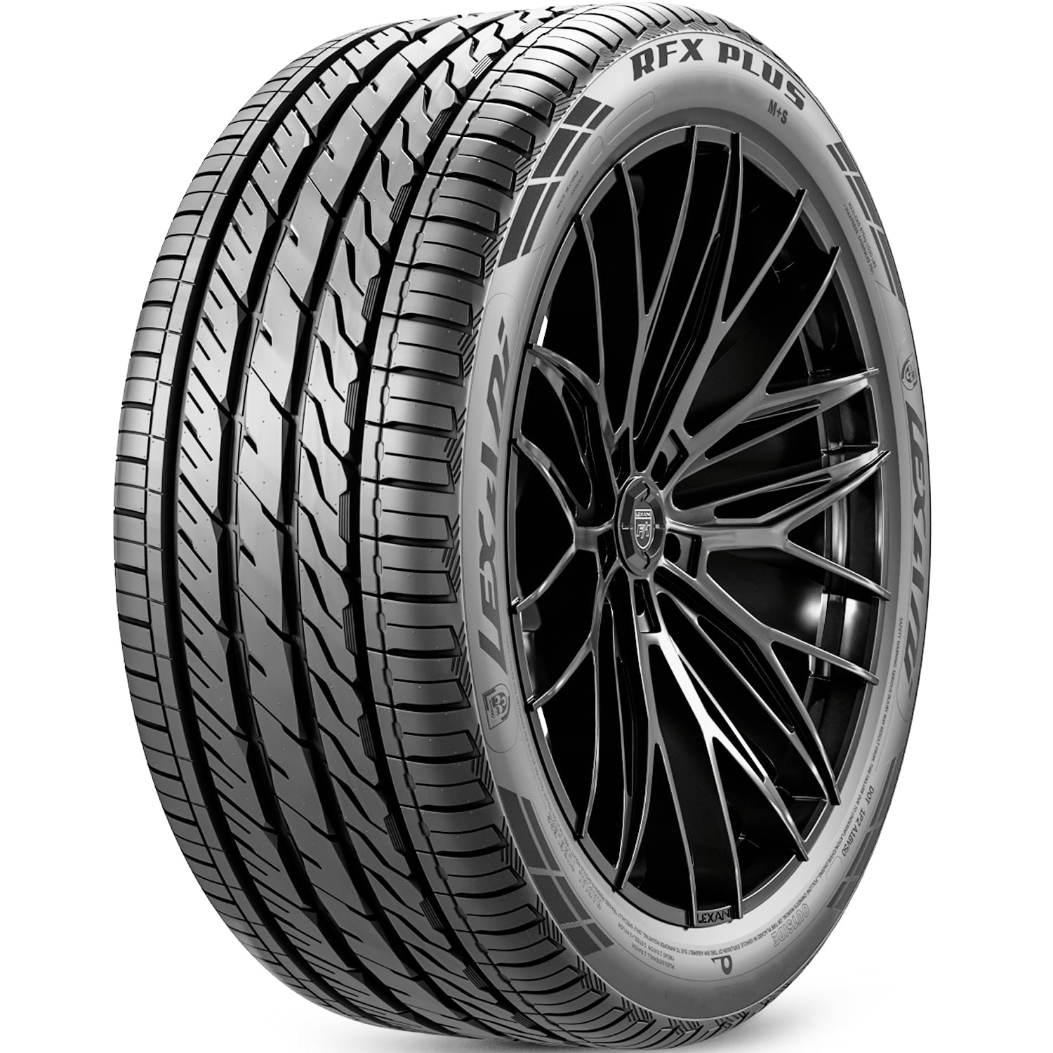 Lexani RFX Plus 205/40ZRF18 205/40R18 86W High Performance a/s All Season Run Flat Tire Lexani