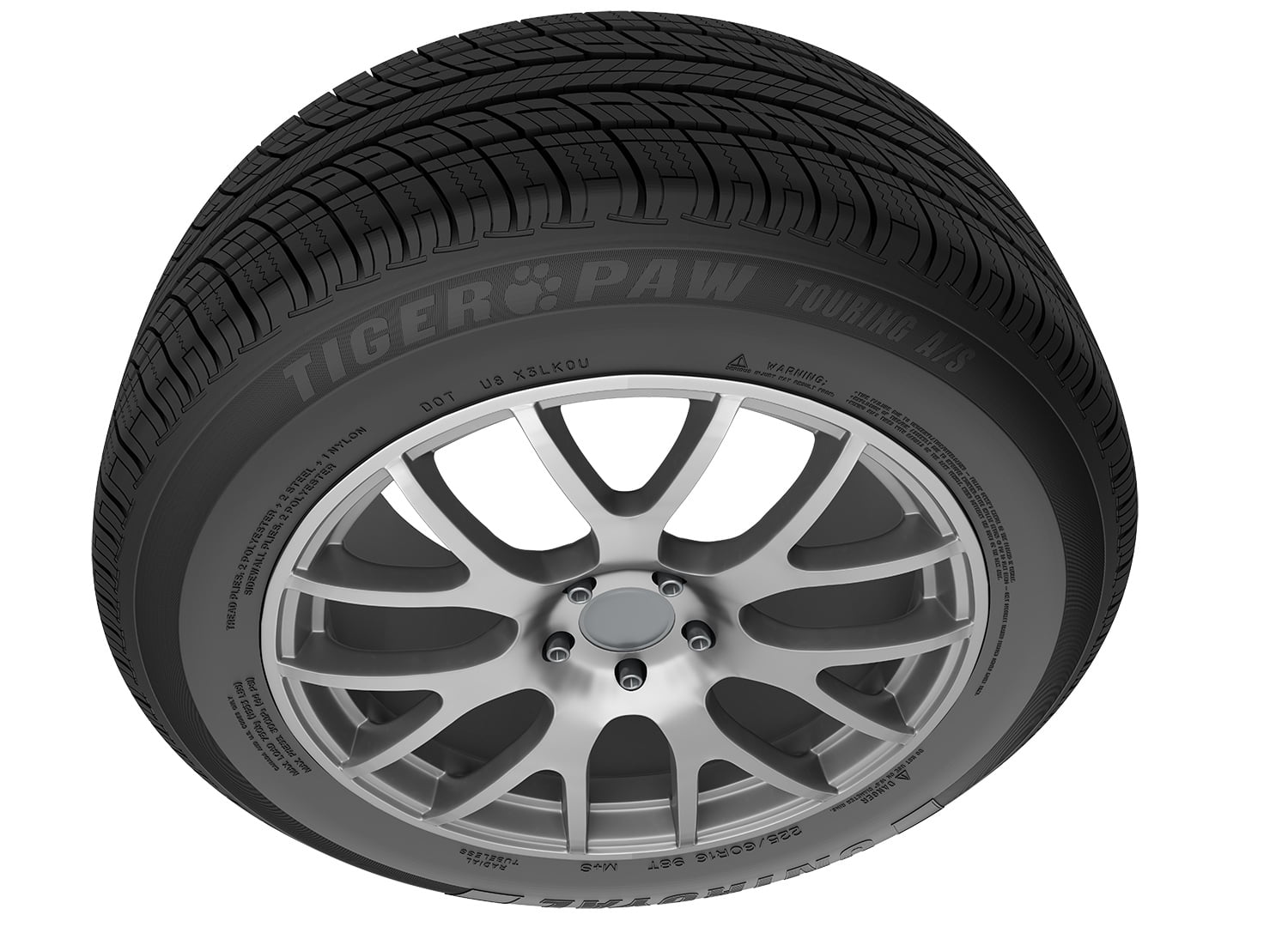 Uniroyal Tiger Paw Touring A/S All Season 225/65R17 102H Passenger Tire Uniroyal
